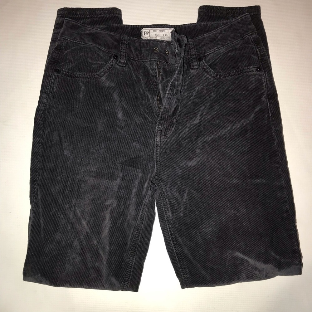Free People High Rise Corduroy skinny jeans
